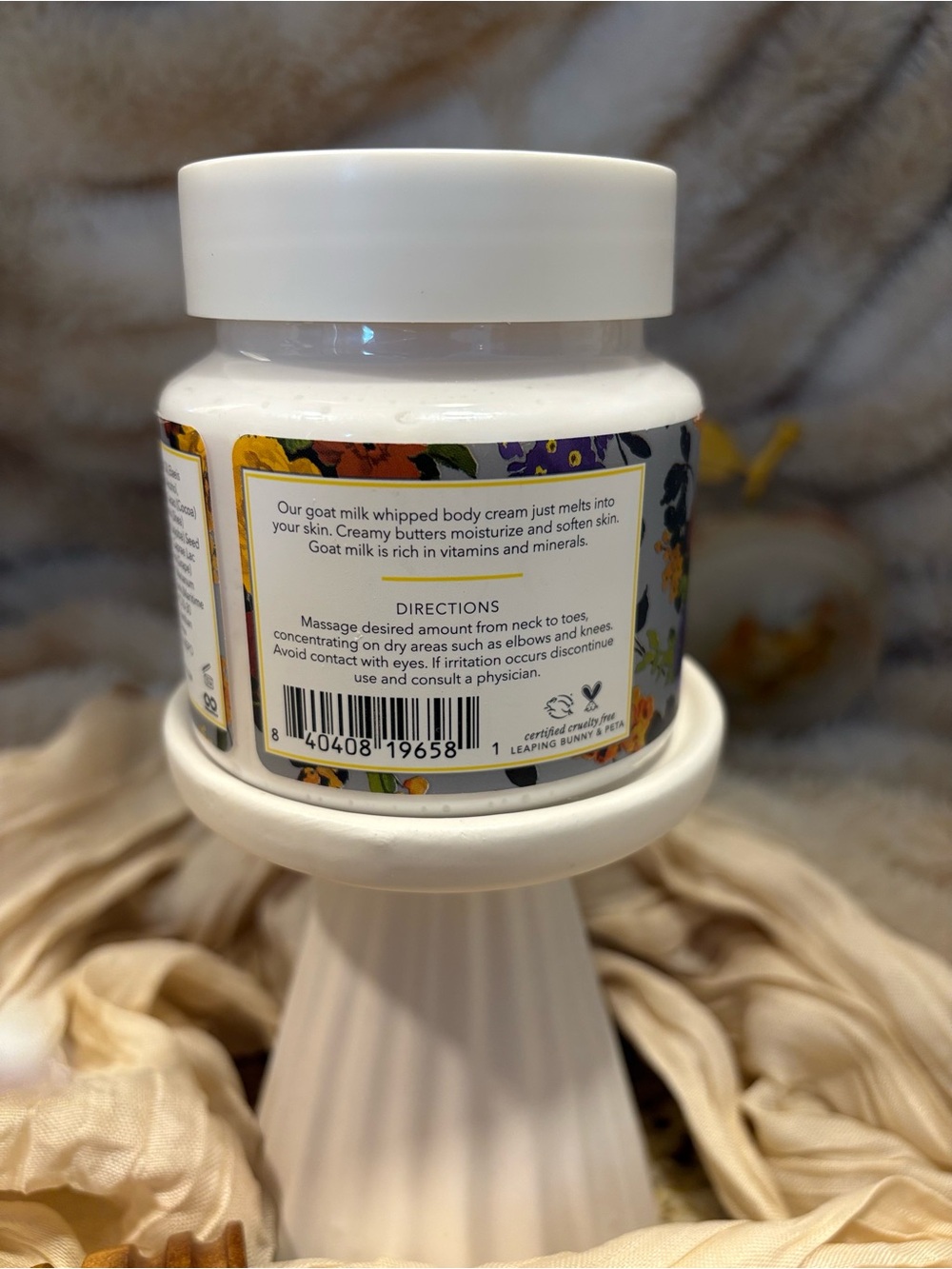 Beekman 1802 McKenzie Childs Covent Garden Whipped Body Cream - 8 FL OZ - Picture 4 of 5